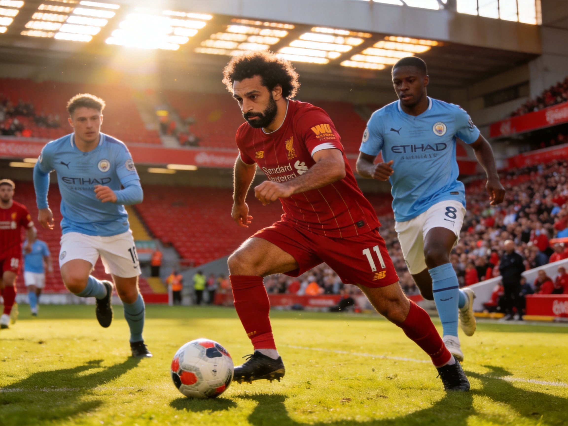 利物浦2-1曼城 英超焦点战现场图片